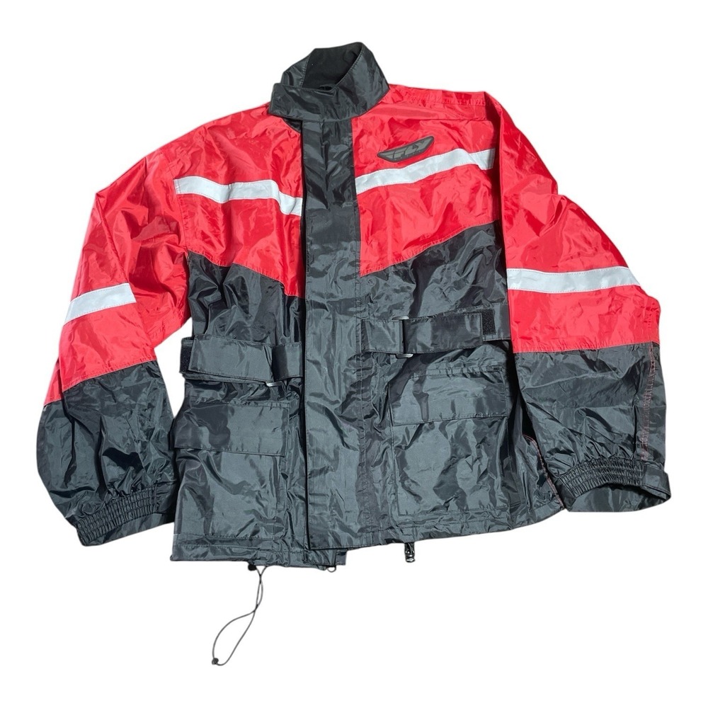 FLY Racing Team Waterproof Windbreaker Jacket S/M Red/Black